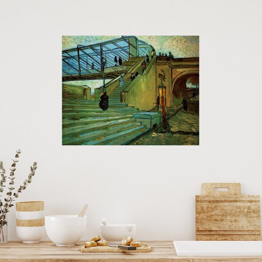 Die Trinquetaille-Brücke von Vincent van Gogh Poster (Küche)