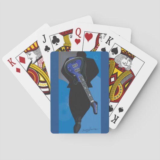 Die Trio Collection-Gitarre Mann 1-Deck Karten Spielkarten (Rückseite)