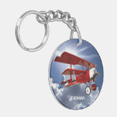 Die Triplane "Red Baron" Schlüsselanhänger (Vorderseite links)