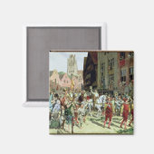 Die Triumphankunft in Rotterdam Magnet (Vorderseite/Rückseite)