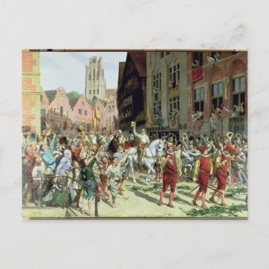 Die Triumphankunft in Rotterdam Postkarte (Vorderseite)
