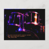 Die Trommeln machen die Talk-Postkarte Postkarte (Vorderseite)