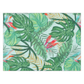 Die Tropen | Jungle Botanischer Vogel des Paradies Tischdecke (Vorderseite (Horizontal))