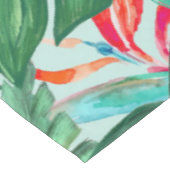 Die Tropen | Jungle Botanischer Vogel des Paradies Tischdecke (Schrägansicht)