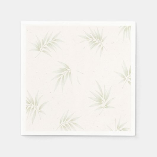 Die Tropical Imperial Bamboo Garden Hochzeit Serviette (Vorderseite)
