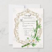 Die Tropical Imperial Bamboo Garten Hochzeit  Einladung (Vorderseite)