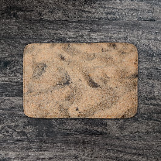 Die tropische Badezimmerdekoration am Strand Badematte