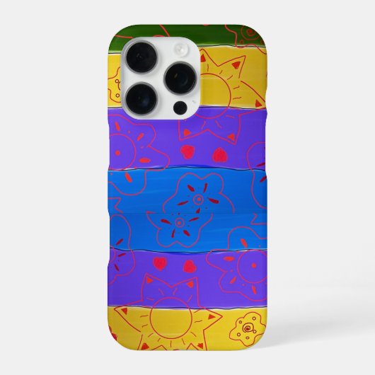 Die tropische Farben iPhone-Hülle iPhone Hülle (Rückseite)