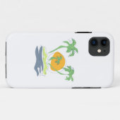 Die tropische Küste der Insel. Kontur Case-Mate iPhone Hülle (Rückseite (Horizontal))