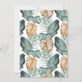 Die tropische Liebe und die Strandhochzeit Save th The Date (Rückseite)