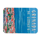 Die tropische Schönheit von Granada bis Saint Geor Magnet (Horizontal)