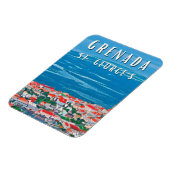 Die tropische Schönheit von Granada bis Saint Geor Magnet (Linke Seite)