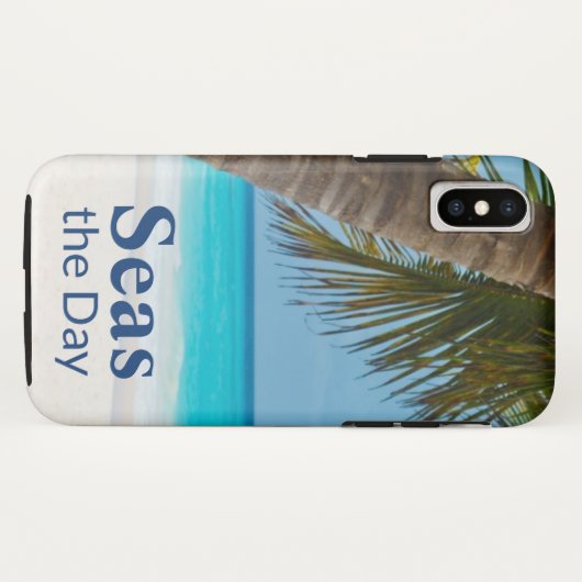 Die tropische Strandszene Case-Mate iPhone Hülle (Rückseite (Horizontal))