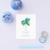 Die tropische Wasserfarbenpalme Flyer (Einzeln)