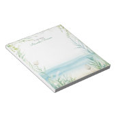 Die tropischen Blätter des Strandbades Natur Notizblock (angewinkelt)