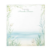 Die tropischen Blätter des Strandbades Natur Notizblock (Vorderseite)