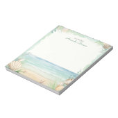 Die tropischen Blätter des Strandbades Natur Notizblock (Rotiert)