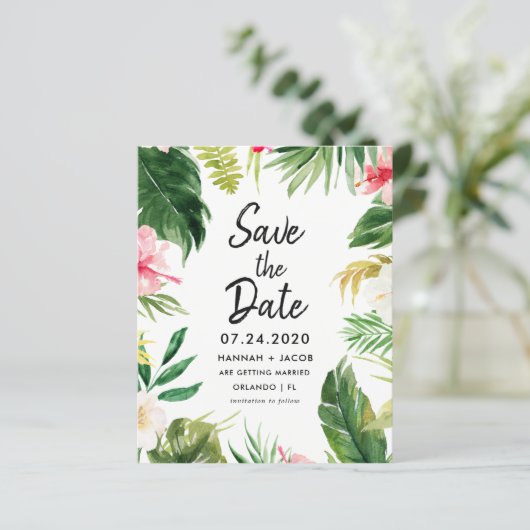 Die tropischen Blätter Luau rettet die Daten (Stehend Vorderseite)