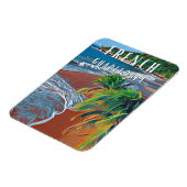Die tropischen Schätze von Guadeloupe Magnet (Linke Seite)