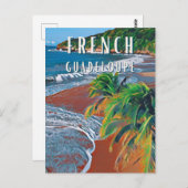 Die tropischen Schätze von Guadeloupe Postkarte (Vorne/Hinten)