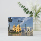 Die Trujillo-Kathedrale in Trujillo Peru Postkarte (Stehend Vorderseite)