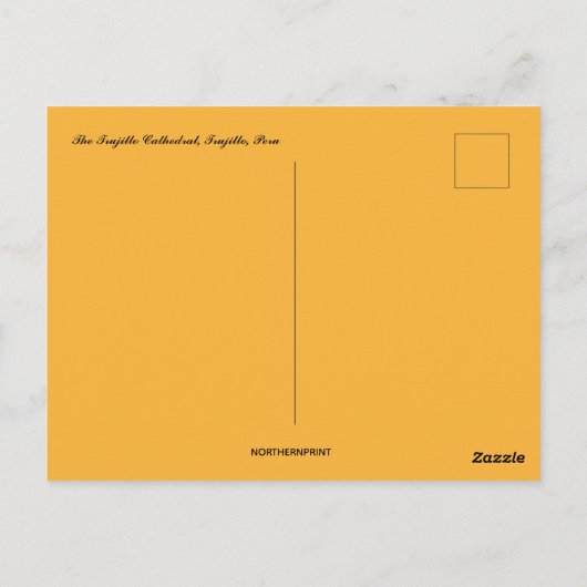 Die Trujillo-Kathedrale in Trujillo Peru Postkarte (Rückseite)