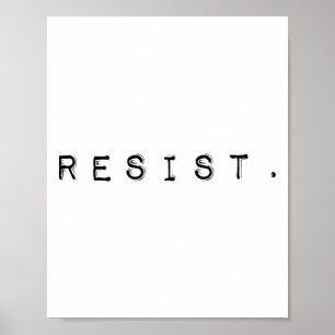 Die Trump-Administration widerstehen - Limited Edi Poster