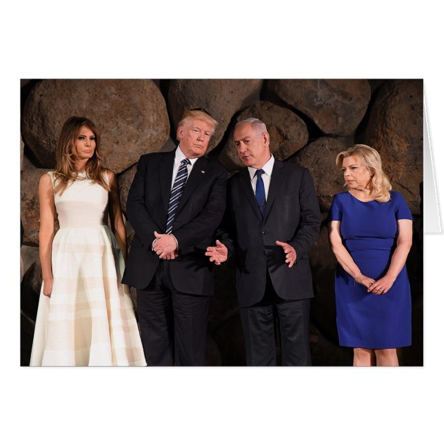 Die Trumps & Netanjahus bei Yad Vashem in Israel (Vorderseite (Horizontal))
