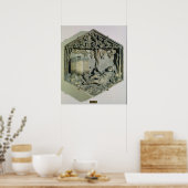 Die Trunkenheit Noas, sechseckig dekorativ Poster (Küche)