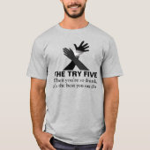 DIE TRY FÜNF Funny Five Versagte T-Shirt (Vorderseite)