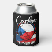 Die tschechische Fußballflagge, Retro-Fußball Dosenkühler (Kanne Rückseite)