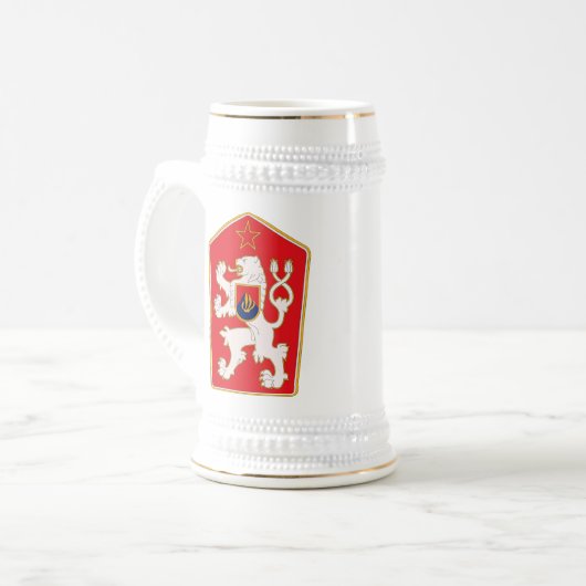 Die Tschechoslowakei-Wappen Tasse 1960 (Vorderseite Links)