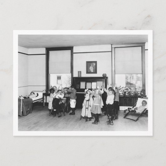 Die Tuberkulose-Bekämpfung in den 1920er Jahren Postkarte (Vorderseite)