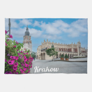 Die Tuchhalle am Hauptplatz von Krakau, Polen Geschirrtuch