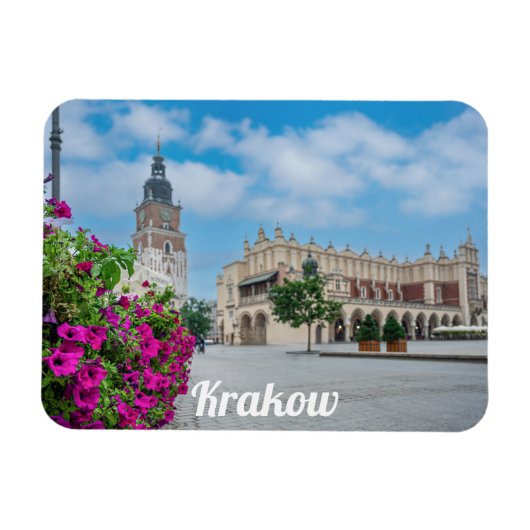 Die Tuchhalle am Hauptplatz von Krakau, Polen Magnet (Horizontal)