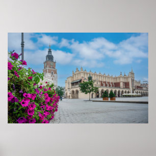 Die Tuchhalle am Hauptplatz von Krakau, Polen Poster