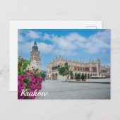 Die Tuchhalle am Hauptplatz von Krakau, Polen Postkarte (Vorne/Hinten)