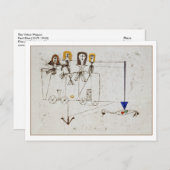 Die Tugendhaftigkeit von Paul Klee Postkarte (Vorne/Hinten)