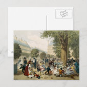 Die Tuilerien, 1856 Postkarte (Vorne/Hinten)