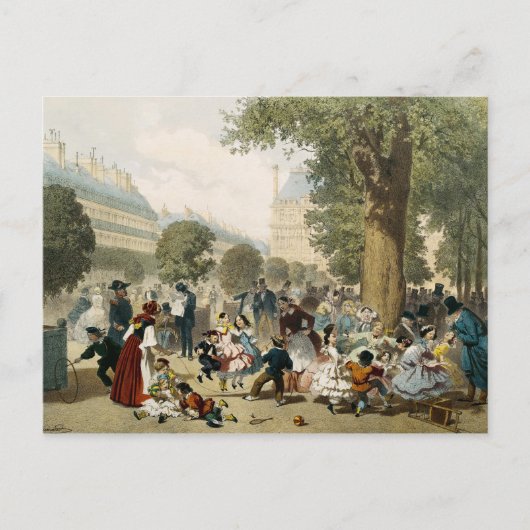 Die Tuilerien, 1856 Postkarte (Vorderseite)
