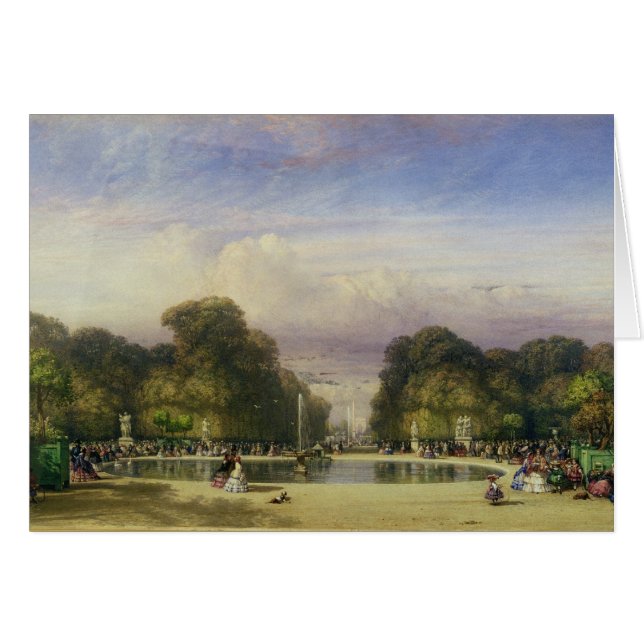 Die Tuileries Gärten, mit dem Arc de Triomphe (Vorderseite (Horizontal))