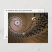 Die Tulip-Treppe, das Königshaus in Greenwich Postkarte (Vorne/Hinten)