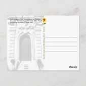 Die Tür der Bibliotheca Hertziana. Rom, Italien Po Postkarte (Rückseite)