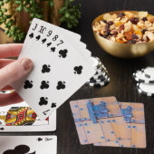 die Tür des Pokers des Schlosses Spielkarten (In Situ)