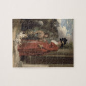 Die Tür des Squires, c.1790 (Öl auf Leinwand) Puzzle (Horizontal)