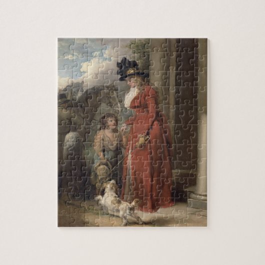 Die Tür des Squires, c.1790 (Öl auf Leinwand) Puzzle (Vertikal)