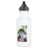 Die Tür Lila begrüßen Edelstahlflasche (Rechts)