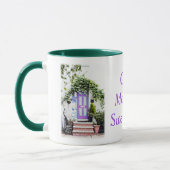 Die Tür Lila begrüßen Tasse (Links)