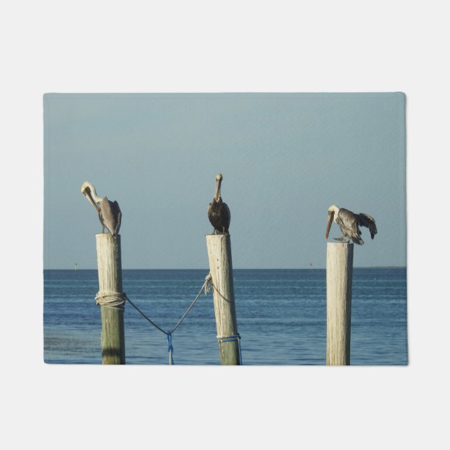 Die Tür-Matte des Pelikans Fußmatte (Vorderseite)