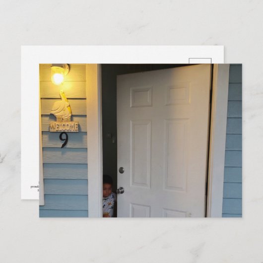 Die Tür Postkarte (Vorne/Hinten)